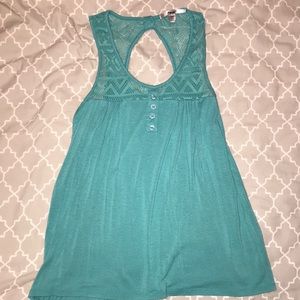 Turquoise tank top